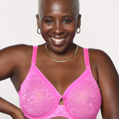 No Show Lace Unlined Underwire
